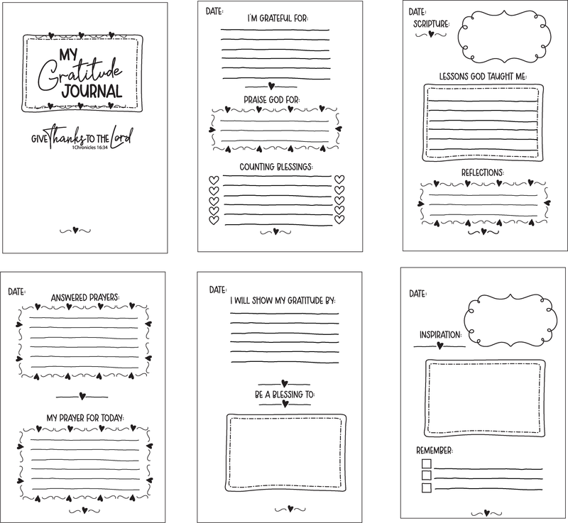 Maymay's Gratitude Journal Builder 4x6 Stamp Set {A296}