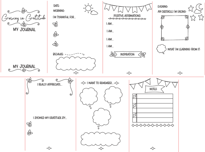 Maymay's Growing in Gratitude 6x8 Stamp Set {A105}