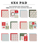 Echo Park 6x6 Here Comes Santa Paws Paper Pad {B19}