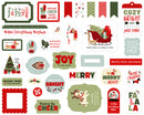 Echo Park Here Comes Santa Paws Ephemera {D149}
