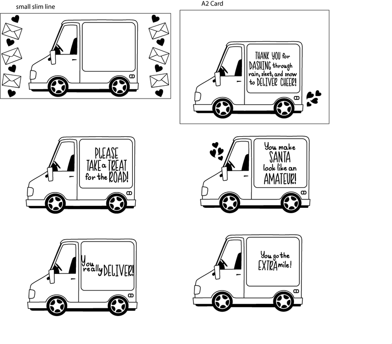 Maymay's Holiday Delivery 4x6 Stamp Set {A95}