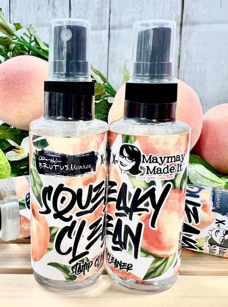 Brutus Monroe Sweet Peach Squeaky Clean Stamp Cleaner 2oz. Spray Bottle {B304}