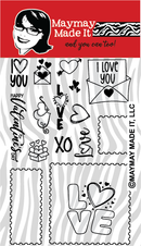 Maymay's Love Notes 4x6 Stamp Set {A215}