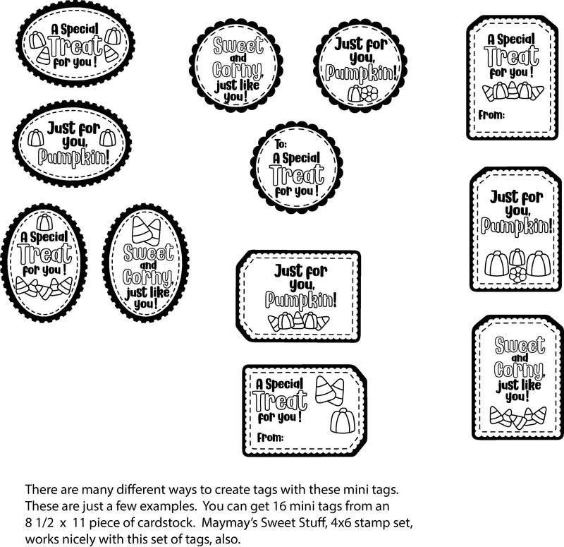 Maymay's Many Mini Tags 4x6 Stamp Set {A202}