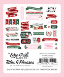 Echo Park North Pole Christmas Titles & Phrases Ephemera {G218}
