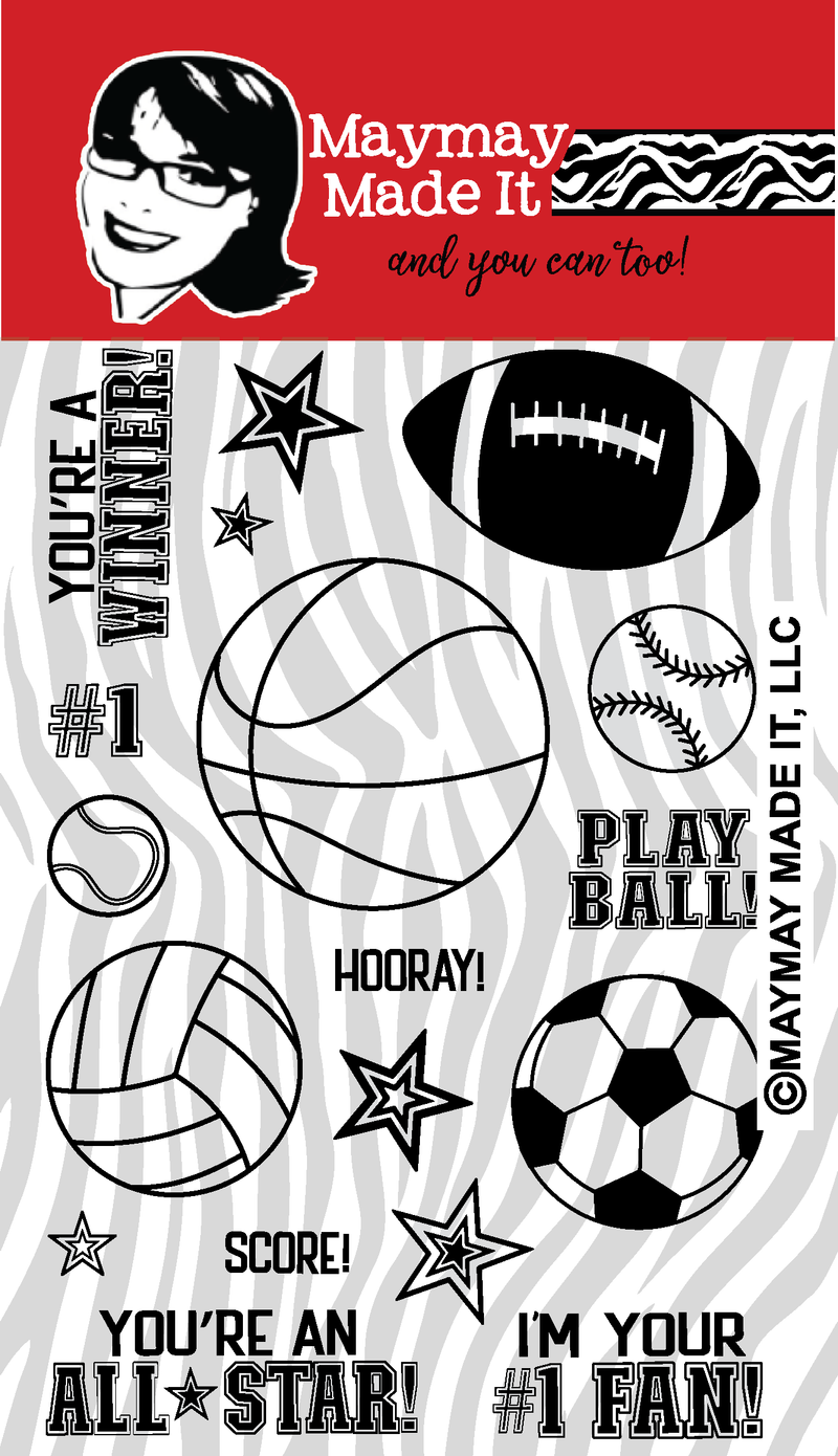 Maymay's On The Ball 4x6 Stamp Set {A20}