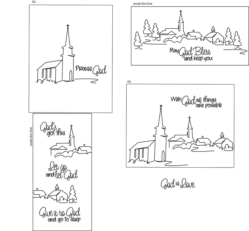 Maymay's Our God 4x6 Stamp Set {A52}