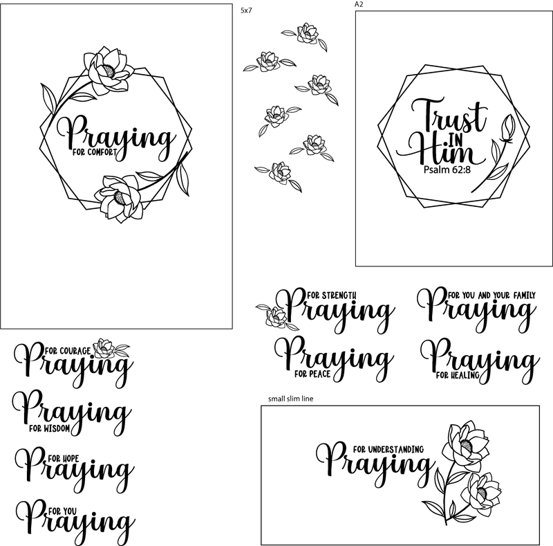 Maymay's Praying for You 4x6 Stamp Set {A7}