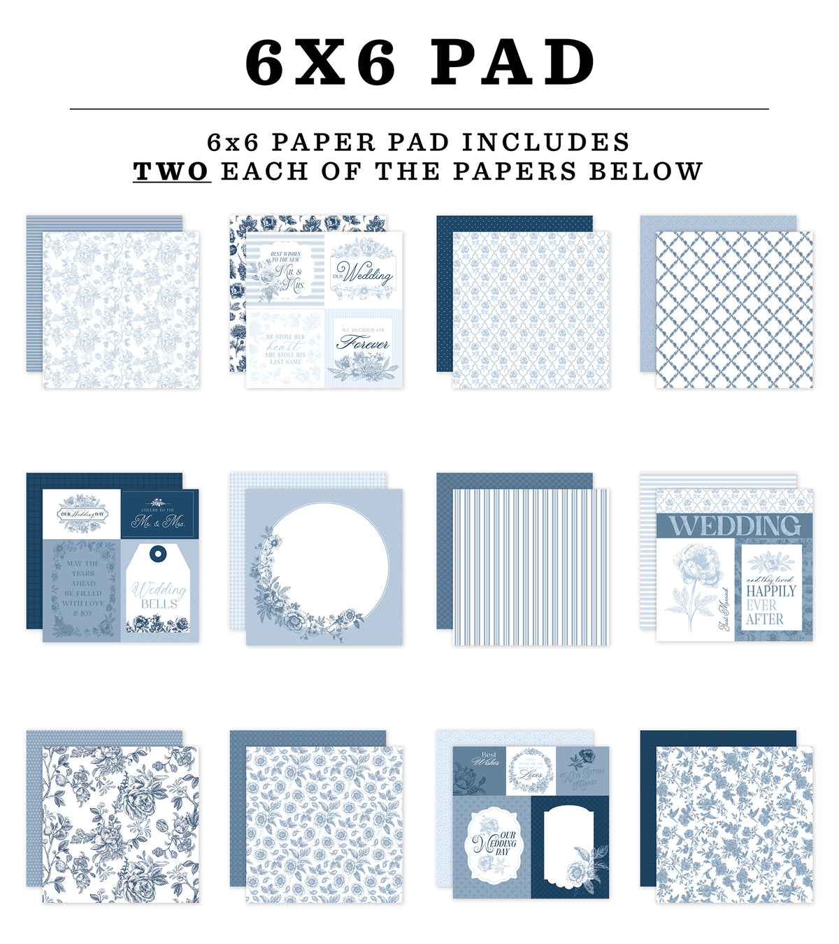 Echo Park 6x6 Save the Date Paper Pad {B404}