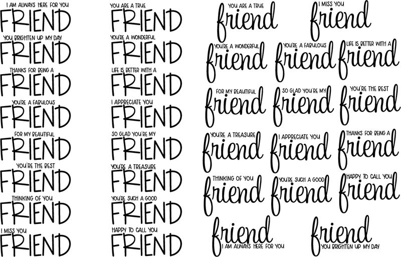Maymay's Say It Friendly 4x6 Stamp Set {A33}