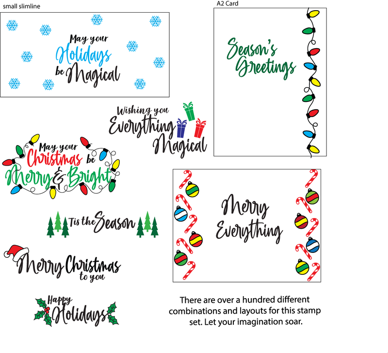 Maymay's Say It Merry 6x8 Stamp Set {A141}