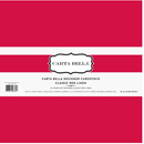 Carta Bella 12x12 Classic Red 80lb. Linen Cardstock {B405}