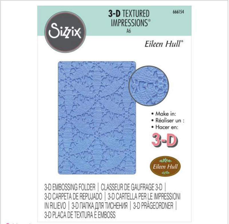Sizzix 3D Textured Impressions Tablecloth Embossing Folder {X134}