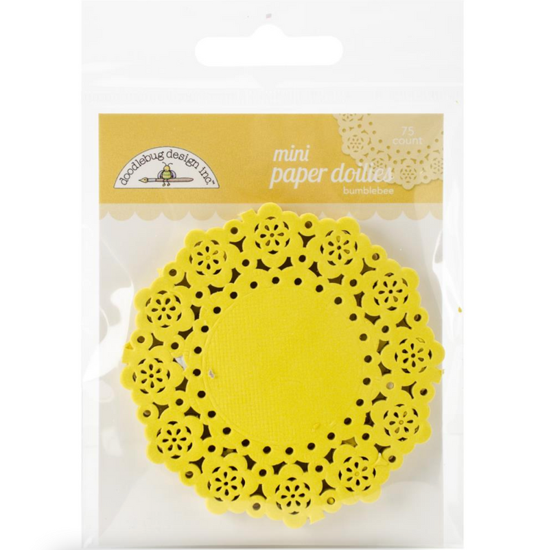 Doodlebug Bumblebee Mini Paper Doilies {E191}