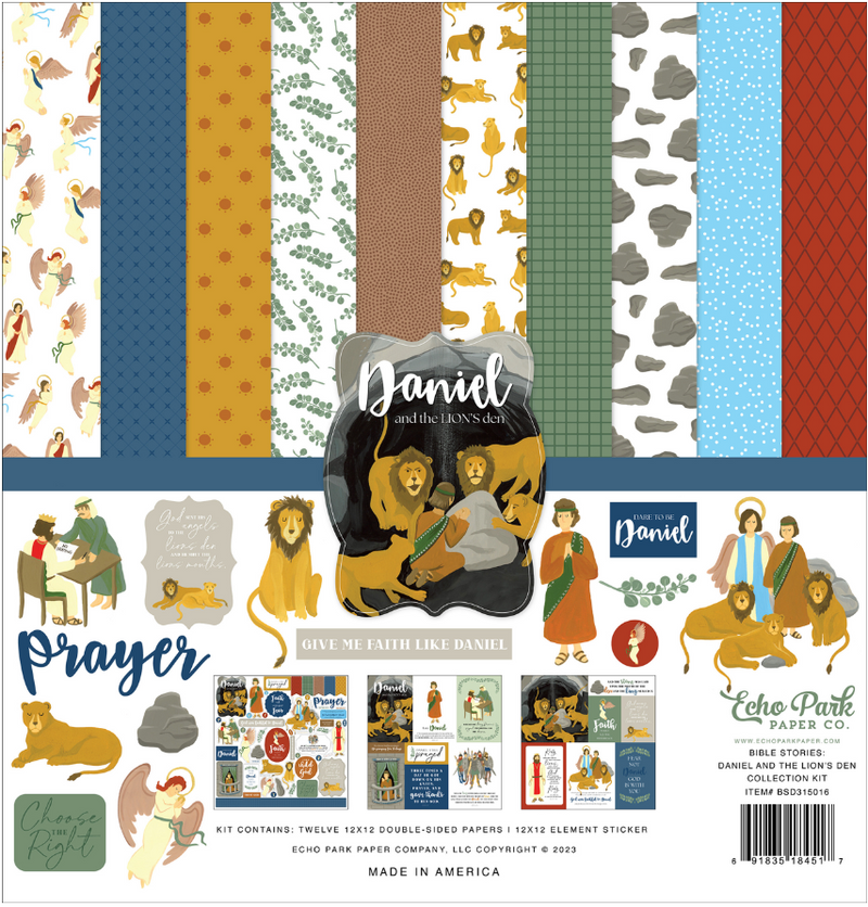 Echo Park 12x12 Bible Stories: Daniel & the Lion's Den Collection Kit {B19}