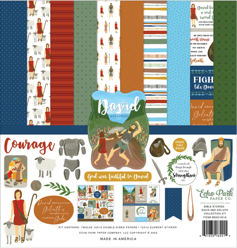 Echo Park 12x12 Bible Stories: David And Goliath Collection Kit {B21}