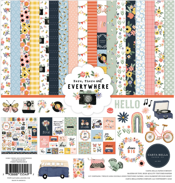 Carta Bella 12x12 Here There and Everywhere Collection Kit {B517}