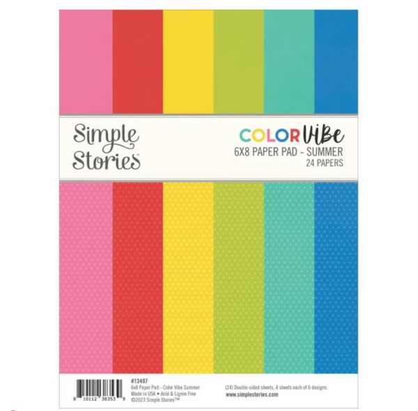 Simple Stories 6x8 Color Vibe Summer Paper Pad {B207}