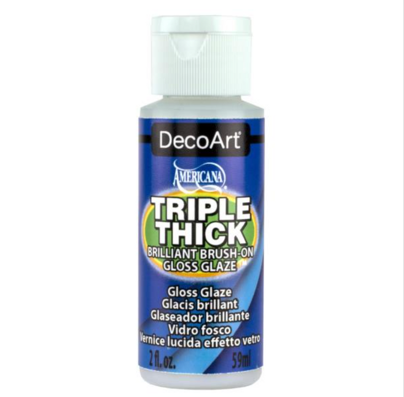 DecoArt Triple Thick 2oz. Brilliant Brush On Gloss Glaze {H20}