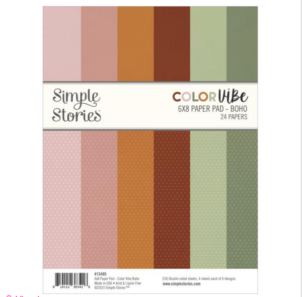 Simple Stories 6x8 Color Vibe Boho Paper Pad {B601}