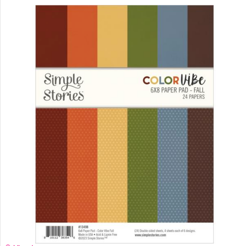 Simple Stories 6x8 Color Vibe Fall Paper Pad {B407}