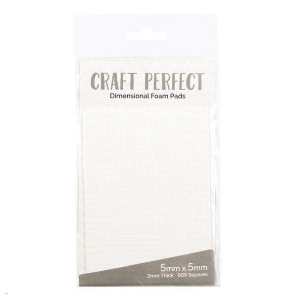 Craft Perfect White Dimensional Foam Pads - 5mm {K26}