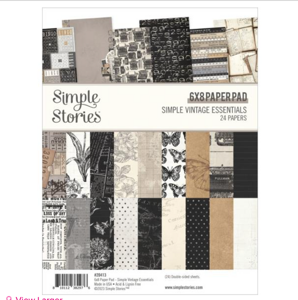 Simple Stories 6x8 Simple Vintage Essentials Paper Pad {B402}