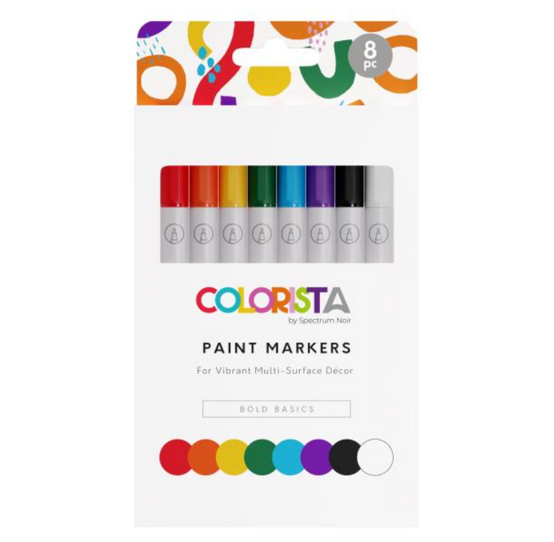 Spectrum Noir Acrylic Paint Marker Set 4/Pkg - Essential