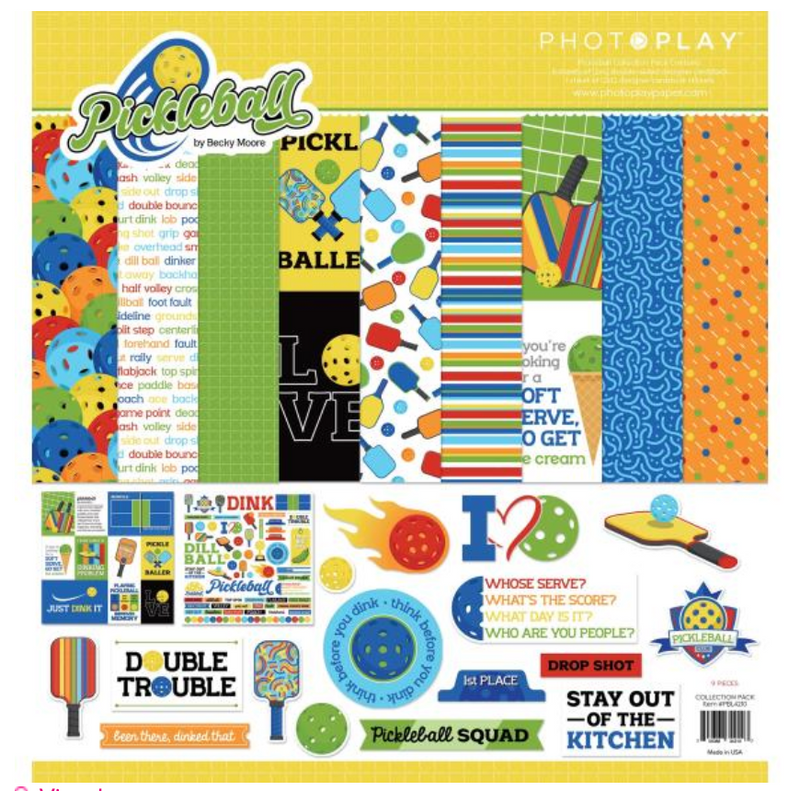 Photo Play 12x12 Pickleball Collection Pack {B102}