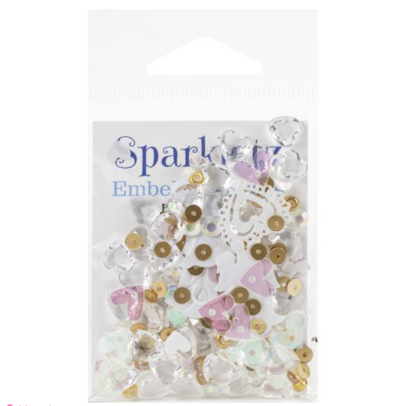 Buttons Galore Iceburg Sparkletz Embellishments {D131}