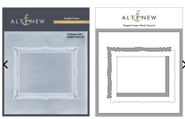 Altenew Simple Frame Embossing Folder & Stencil Bundle {K31}