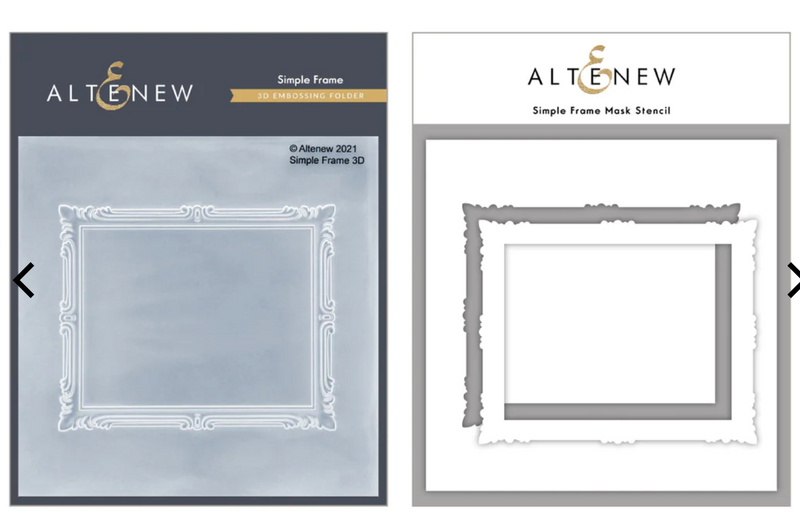 Altenew Simple Frame Embossing Folder & Stencil Bundle {K31}