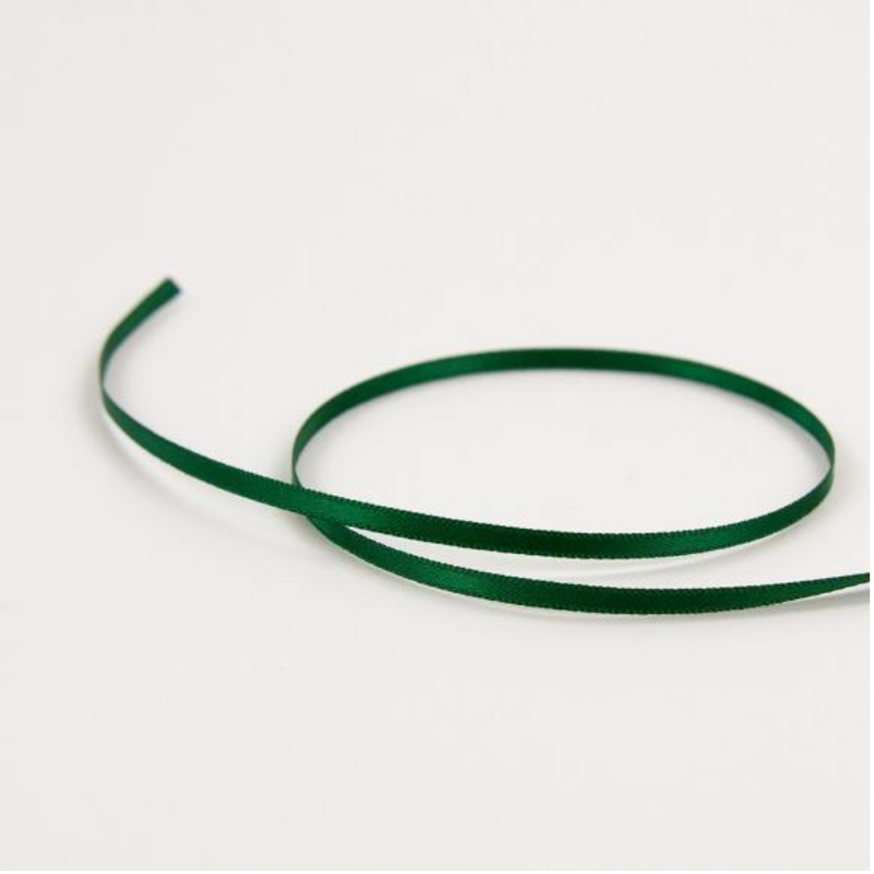 Craft Perfect Tree Top Green Double Face Satin Ribbon {G183}