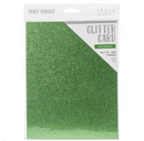 Craft Perfect 8.5x11 Lucky Shamrock Glitter Cardstock {B309}