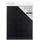 Craft Perfect 8.5x11 Black Sapphire Glitter Cardstock {B120}
