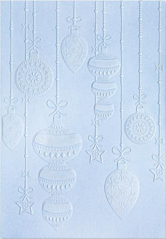 Sizzix Sparkly Ornaments 3D Textured Impressions Embossing Folder {X148}