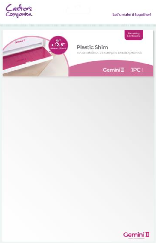 Crafter's Companion Gemini II Plastic Shim {W86}