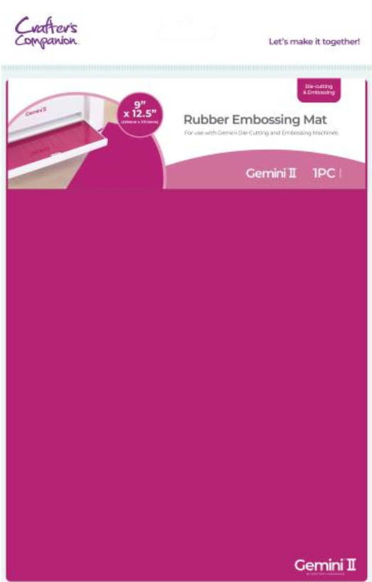 Crafter's Companion Gemini II Rubber Embossing Mat {W87}