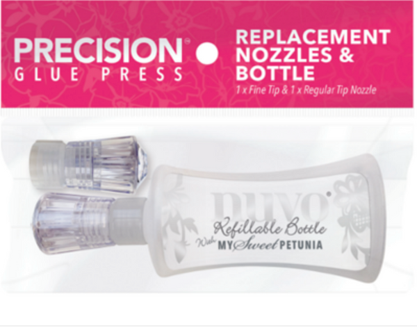 My Sweet Petunia Precision Glue Press Replacement Nozzles & Bottle {C542-C543}