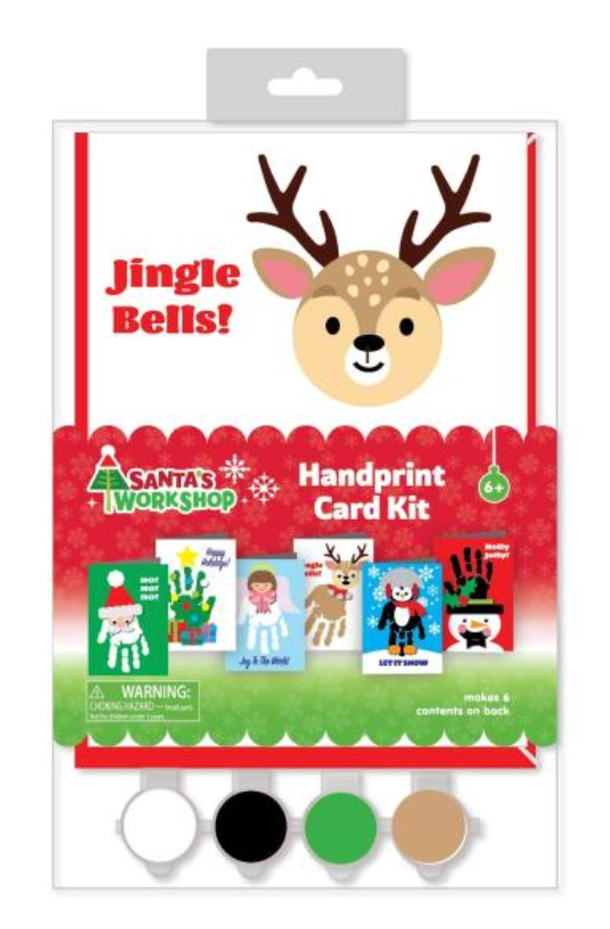 American Crafts Santa's Workshop Handprint Card Making Kit {F205}