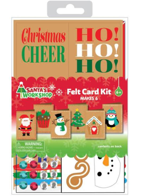 American Crafts Santa's Workshop Felt Card Making Kit {F312-F313}