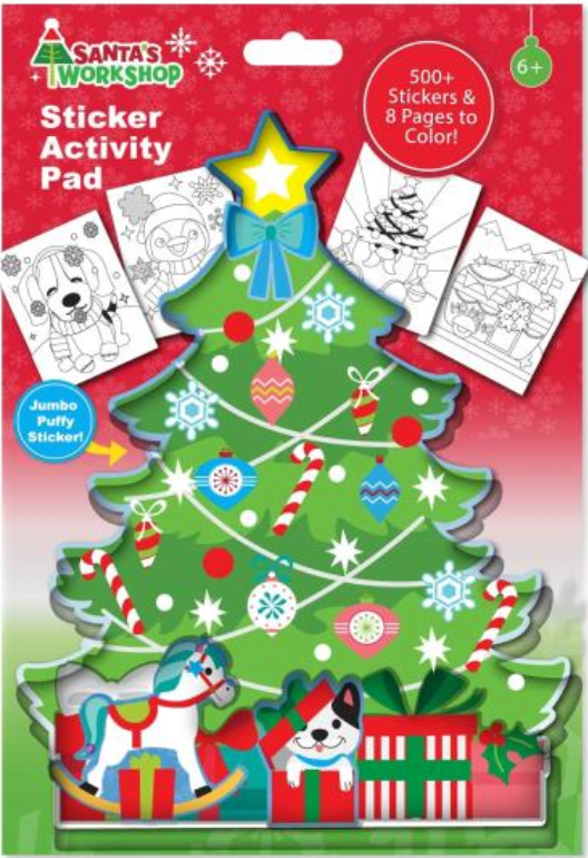 American Crafts Santa's Workshop Sticker Activity Pad {C303}
