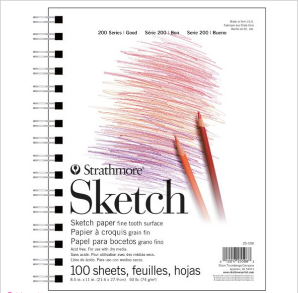 Strathmore Sketch 8.5x11 Spiral Paper Pad {F307}