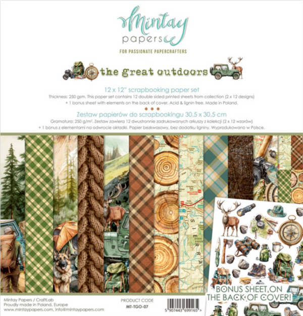 Mintay 12x12 The Great Outdoor Paper Pack {B515}
