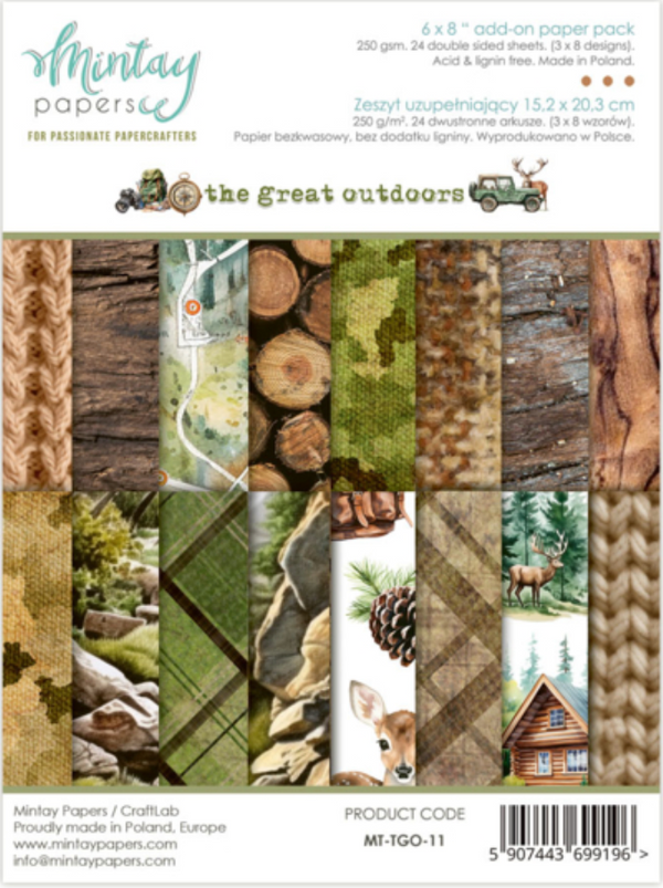 Mintay 6x8 The Great Outdoors Paper Pad {B622}