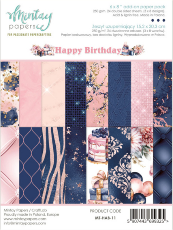 Mintay 6x8 Happy Birthday Paper Pad {B514}