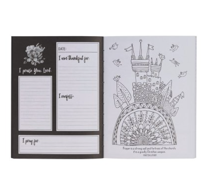 Choice Books Pray More Worry Less Coloring Prayer Journal {C419}