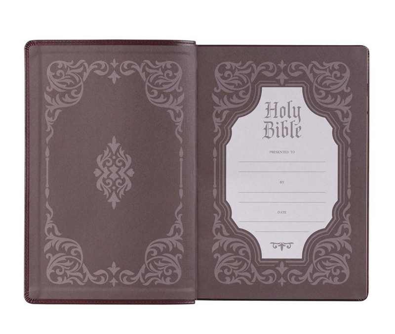 Choice Books KJV Antique Brown Faux Leather Giant Print Bible {C516}