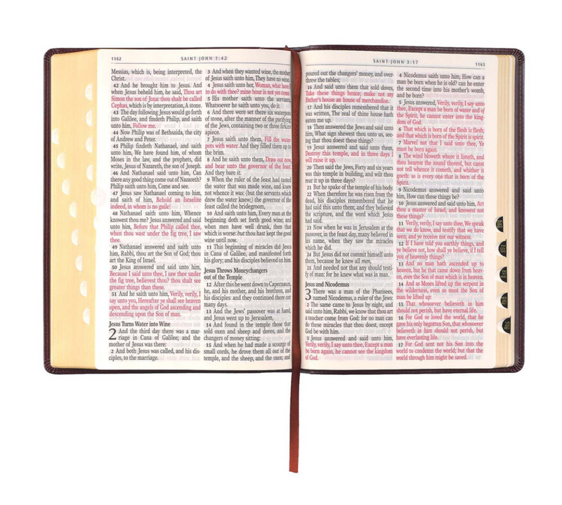 Choice Books KJV Antique Brown Faux Leather Giant Print Bible {C516}