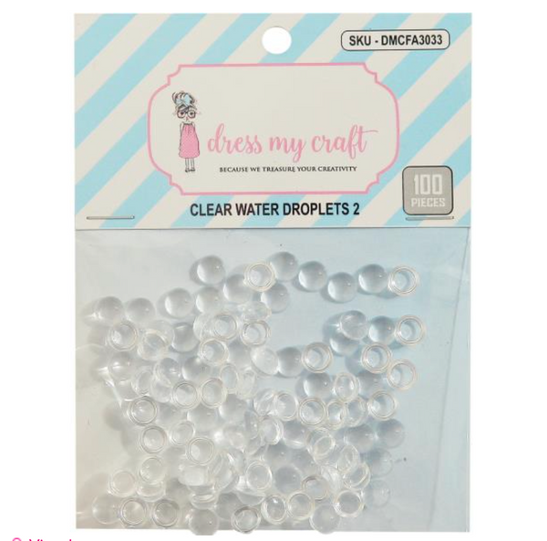 Dress My Craft 6MM Water Droplet Embellishments {D122}